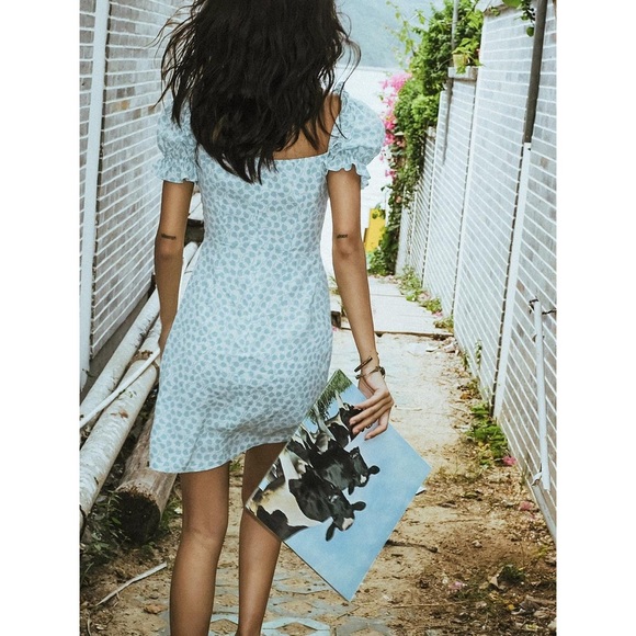 W Concept Shirred Front Tie Mini Dress - Picture 6 of 7